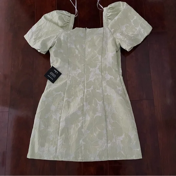 Lulu's Light Green Floral Mini Dress - Picture 2 of 12